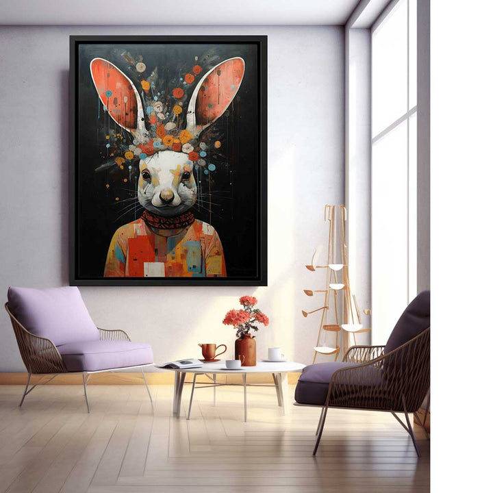 Rabbit Modern Art Painting  