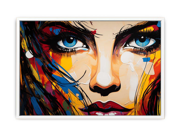 Woman Modern Art Painting  Canvas Print