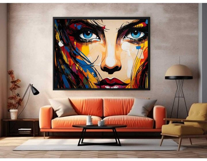 Woman Modern Art Painting  