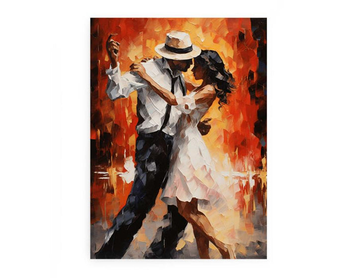 Modern Art  Couple Dancing Painting