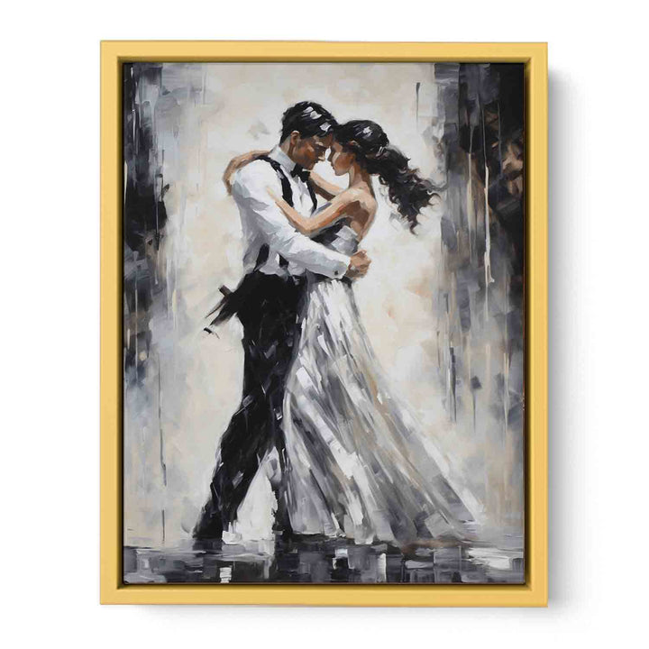 Black And White Couple Dance Modern Painting   Poster