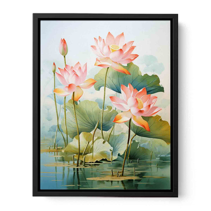 Flower Lotus Modern Art  Painting  