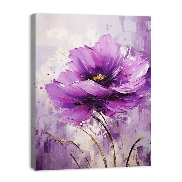 Purple Flower Modern Art  Painting