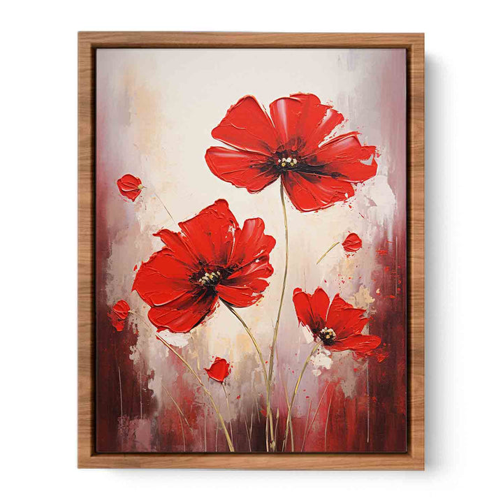 Red Flower Modern Painting  