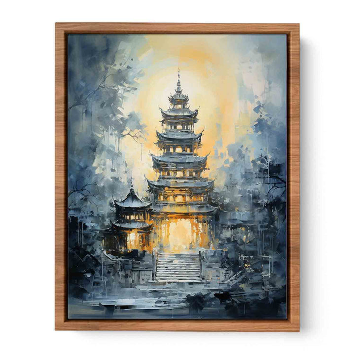 Building Temple Modern Art  Painting  