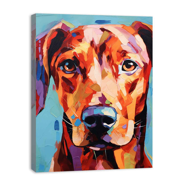 Red Dog Modern Art  Painting  