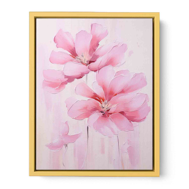 Pink Flower Modern Art  Painting   Poster