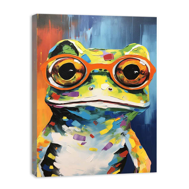 Frog with Glasses Painting