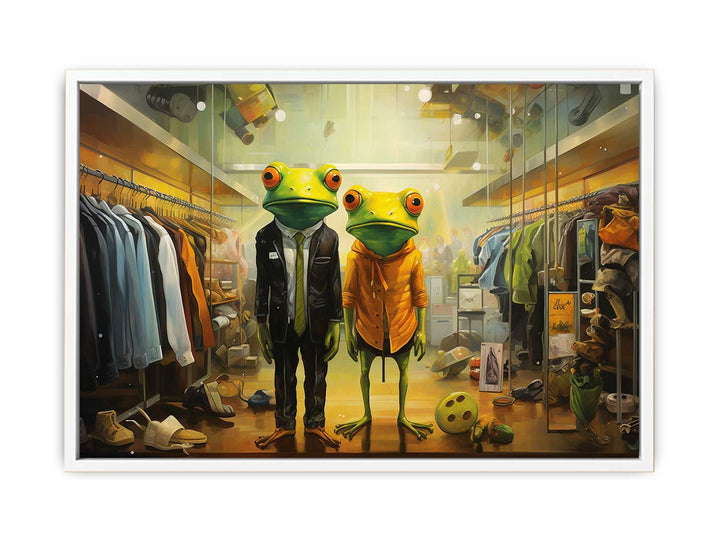 Shopping Frog Modern Art Painting