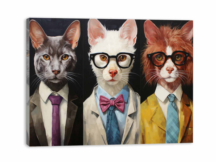 Modern Animal Glasses Art Painting