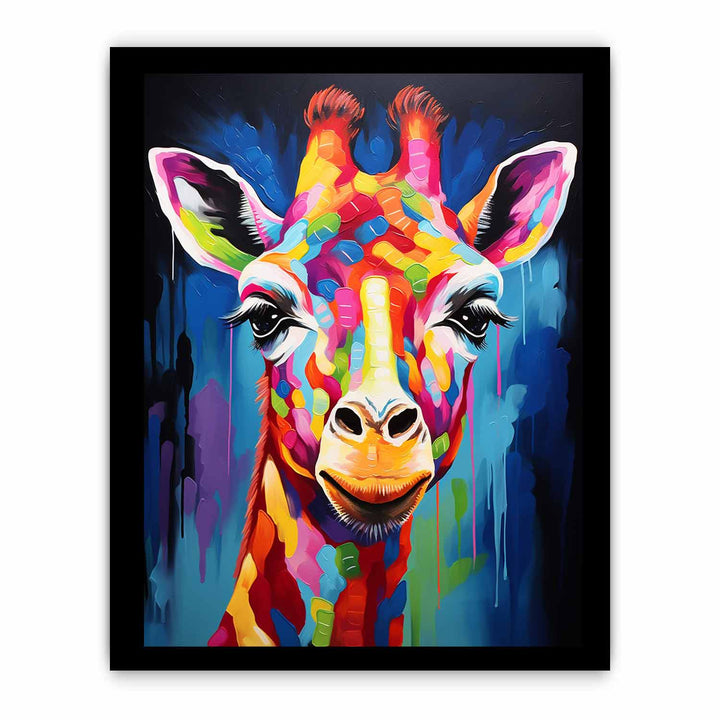 Modern Giraffe Art Painting