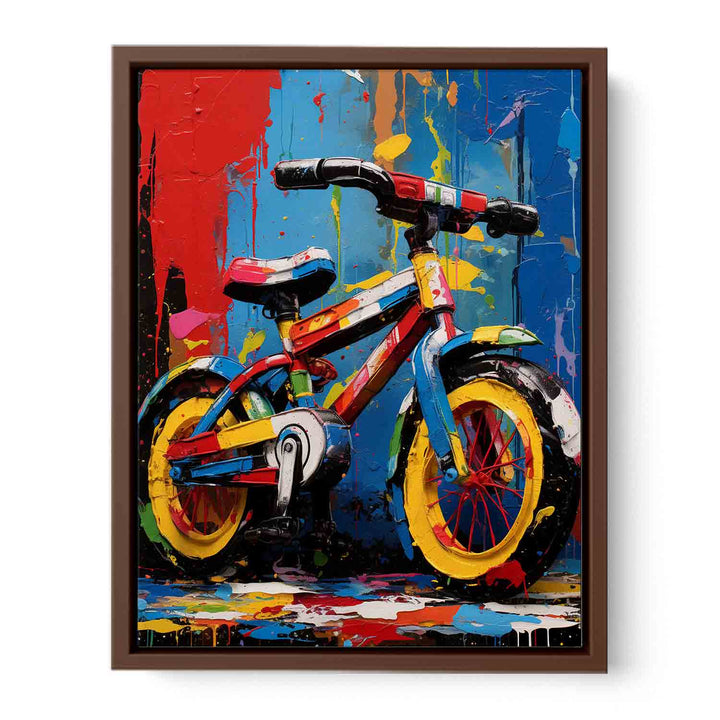 Modern Cycle Toy Art Painting