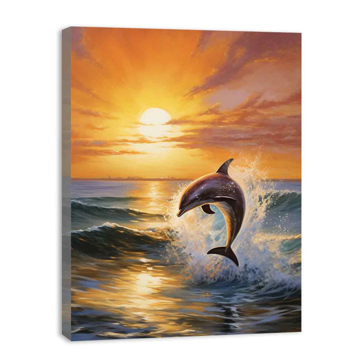 Modern Dolphin Art Painting