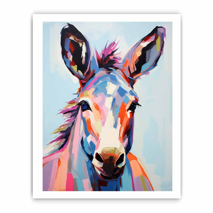 Modern Donkey Art Painting