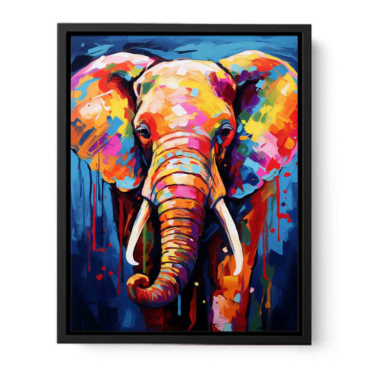 Colorful Elephant Modern Art Painting