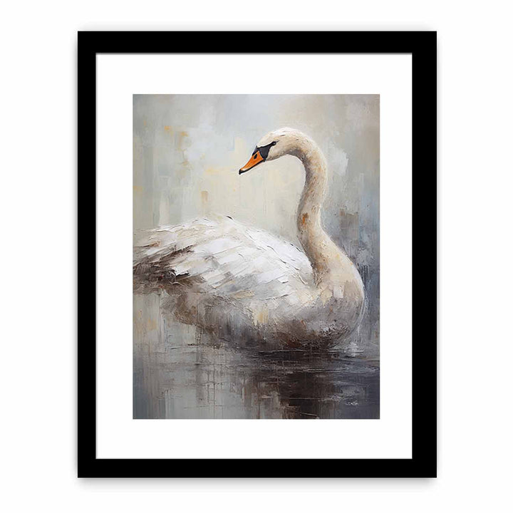 Modern White Bird Art Painting