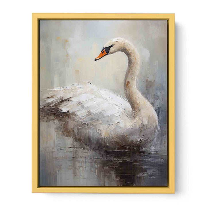 Modern White Bird Art Painting