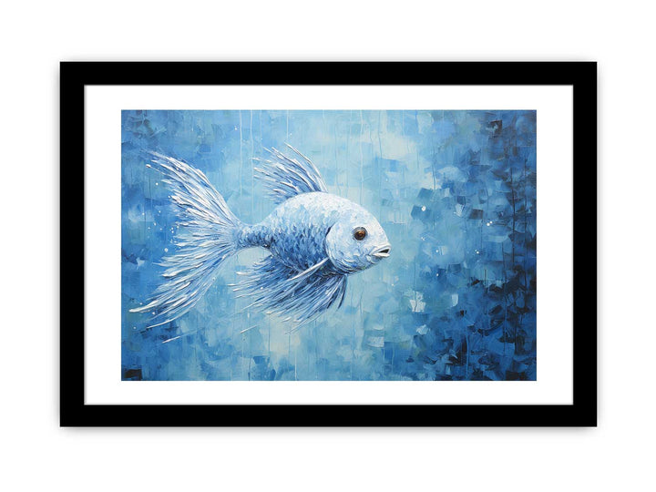 Modern Blue Fish Art Painting