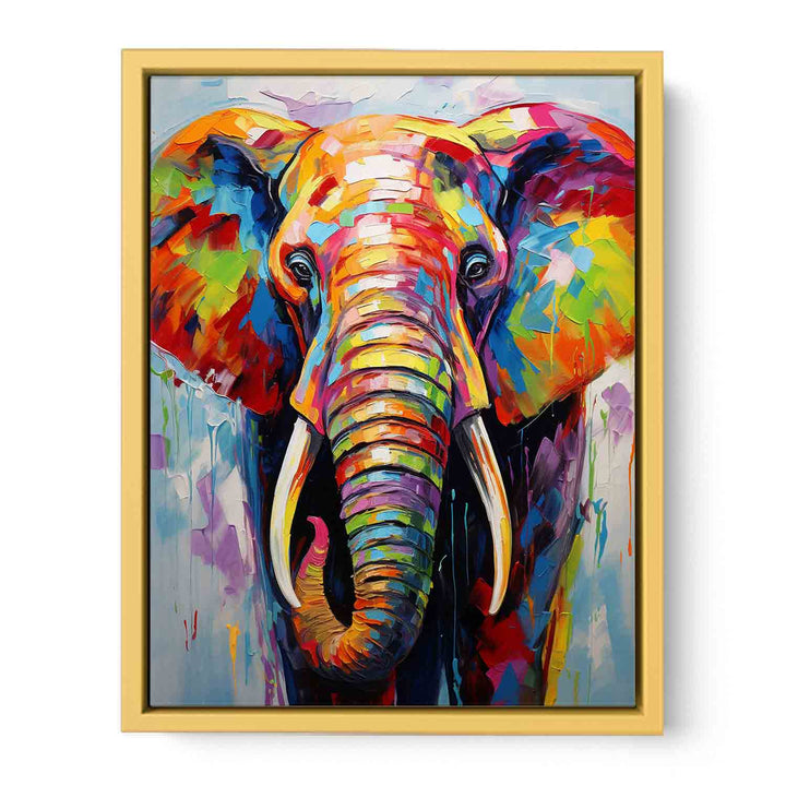 Modern Art Painting Elephant Teeth