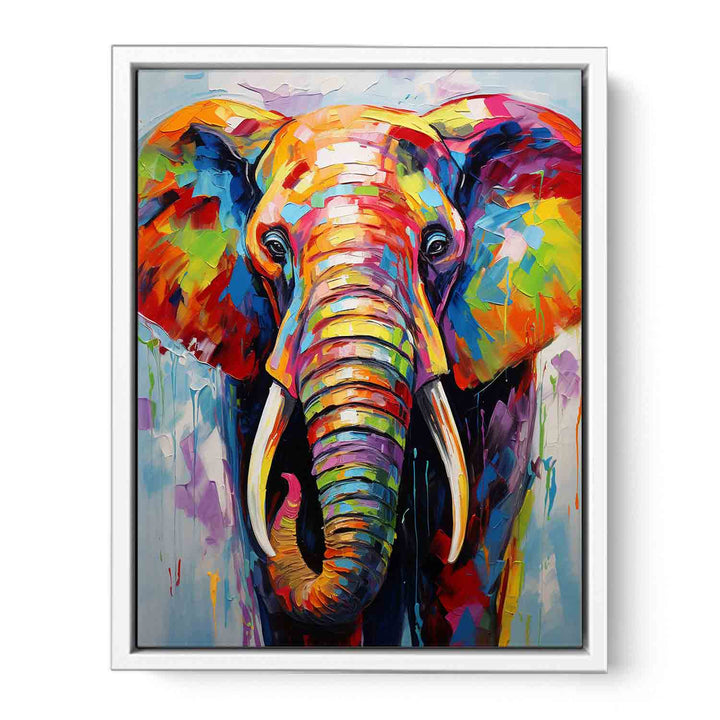 Modern Art Painting Elephant Teeth