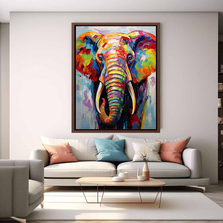 Modern Art Painting Elephant Teeth