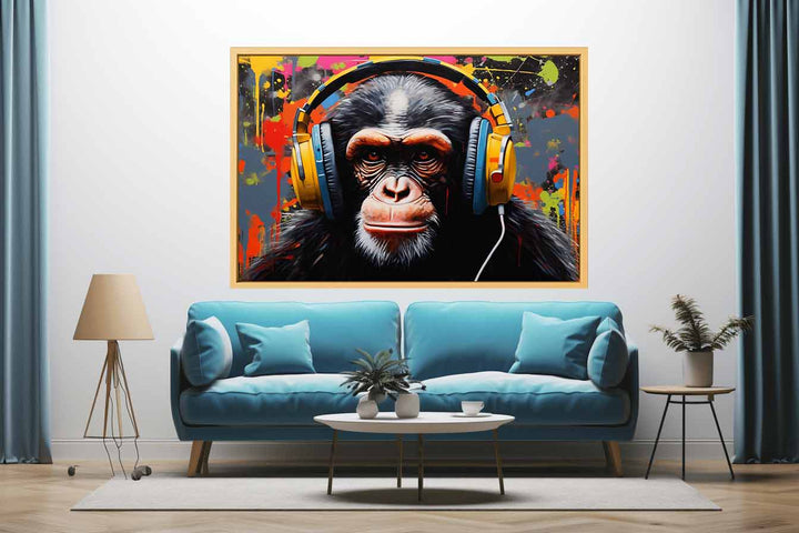 Blue Monkey Painting