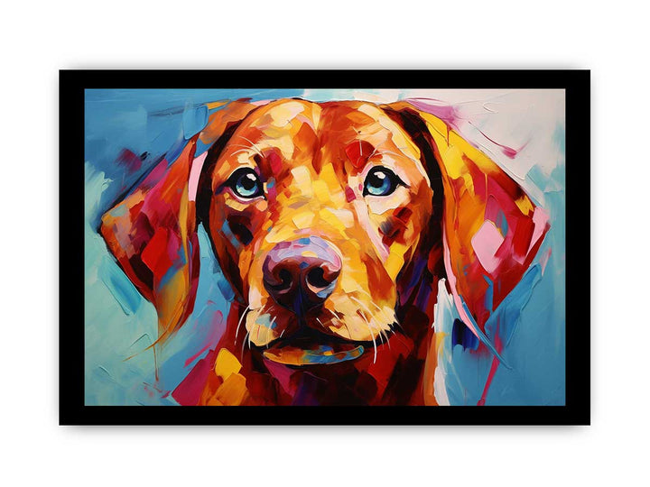 Modern Yellow Dog Art Painting