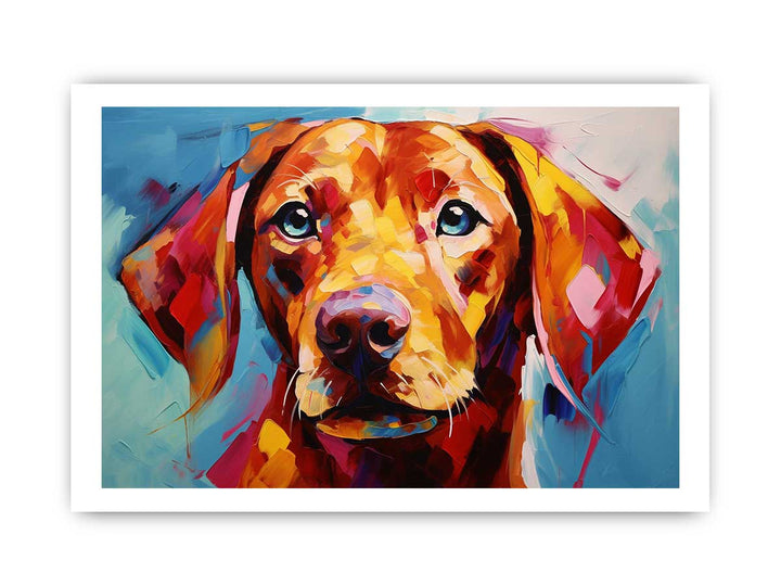 Modern Yellow Dog Art Painting