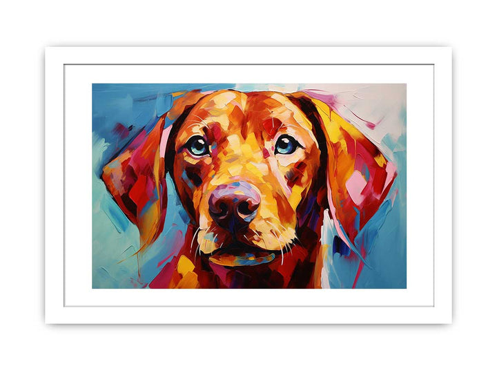 Modern Yellow Dog Art Painting