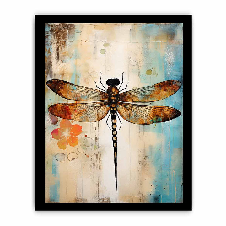 Modern Dragonfly Art Painting