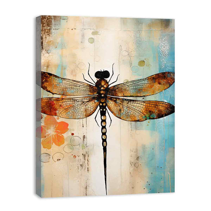 Modern Dragonfly Art Painting