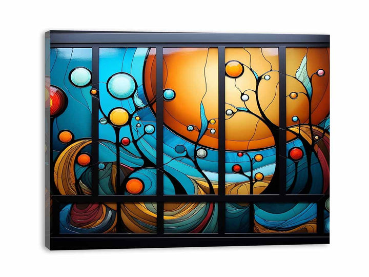 Modern Window Art Painting