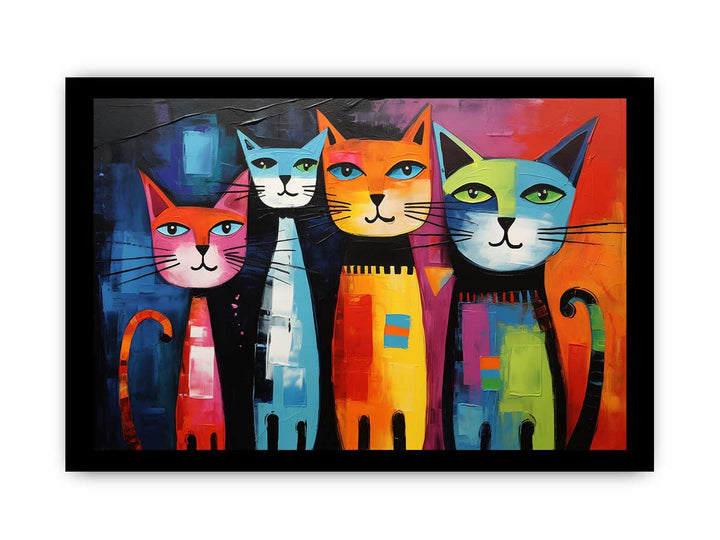 Cat Modern Art Painting