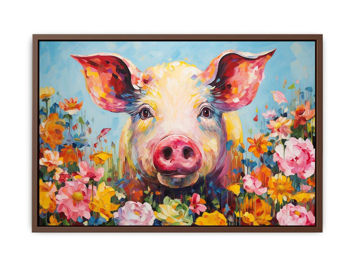 Pig Modern Art Painting