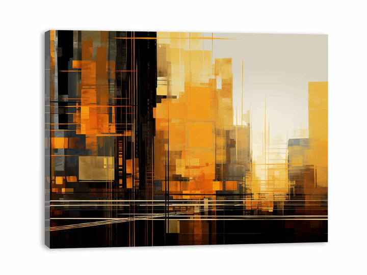 Modern Building Art Painting