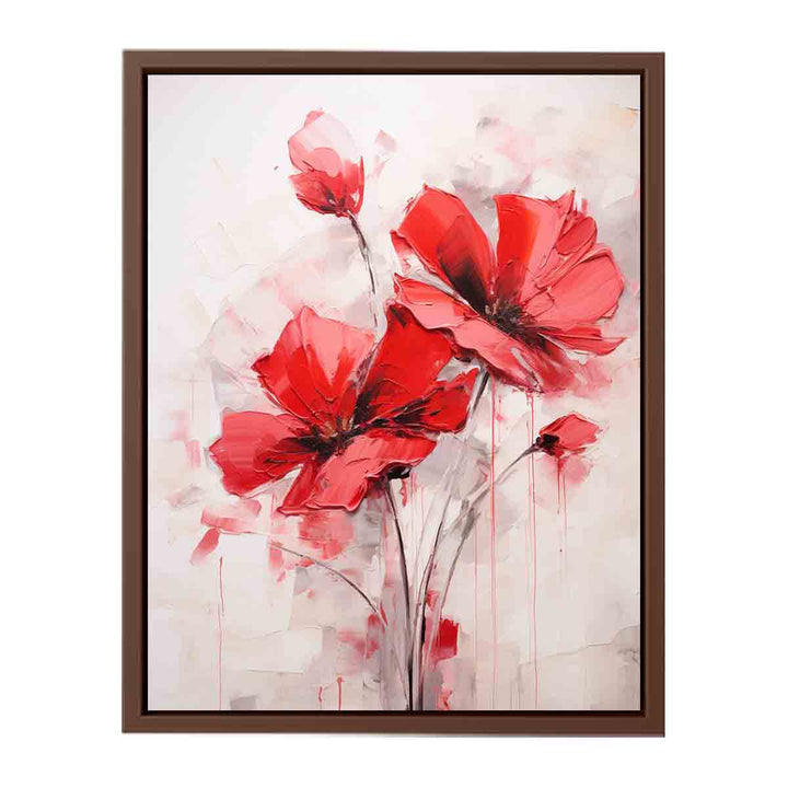 Two Red Flower Art Painting