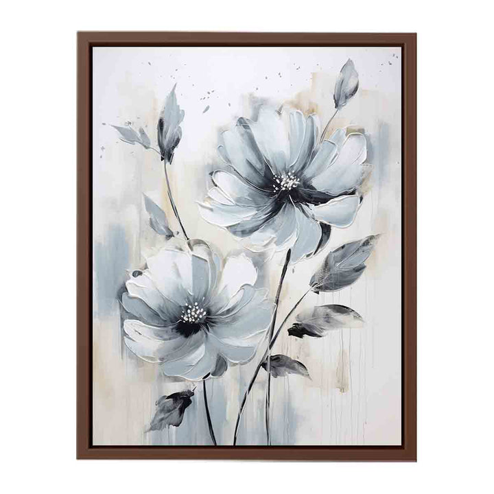 Flower Grey Art Painting