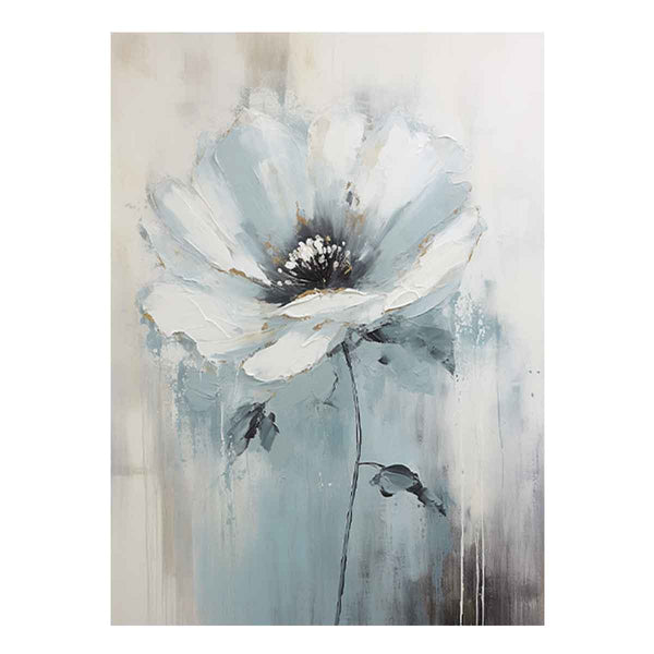 White Flower Art Painting  