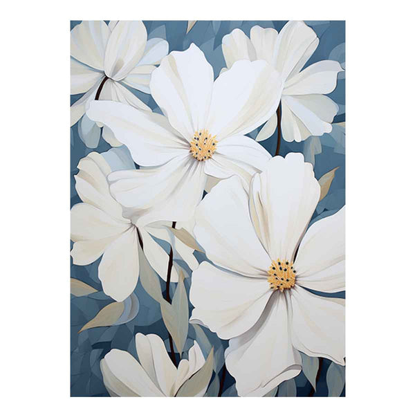 Flower White Art Painting  