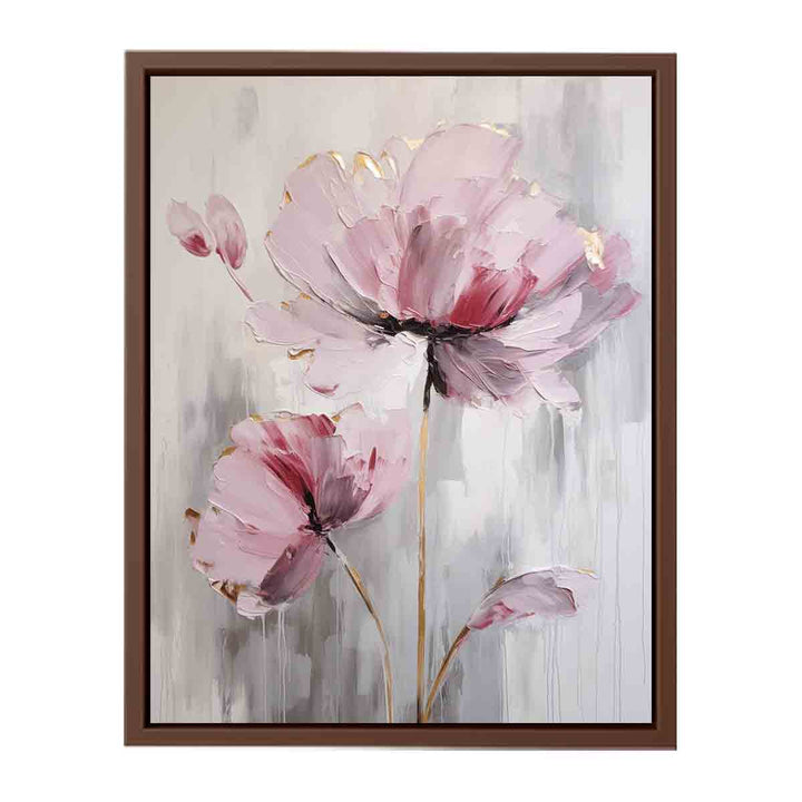 Pink White Flower Painting