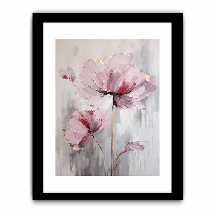 Pink White Flower Painting