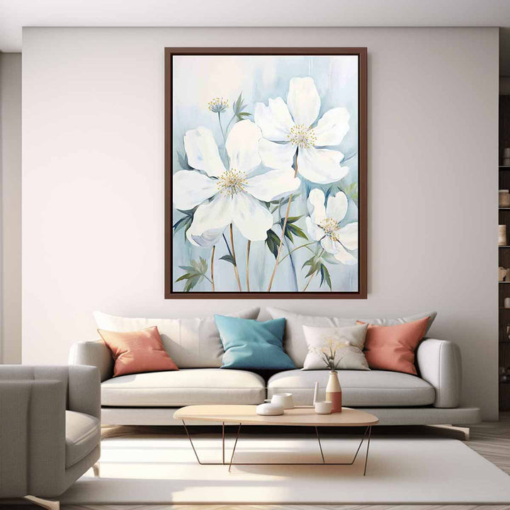 White Flower Painting  