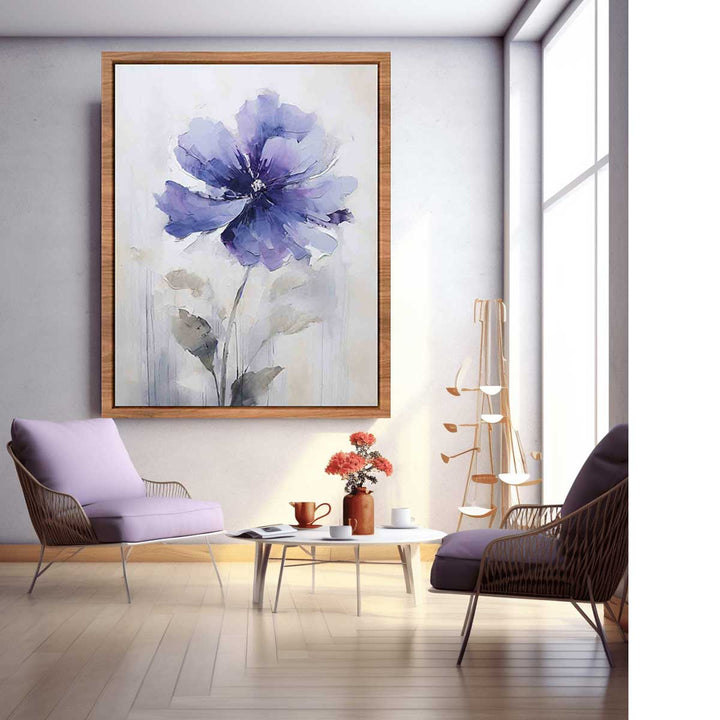 Blue Flower Painting  