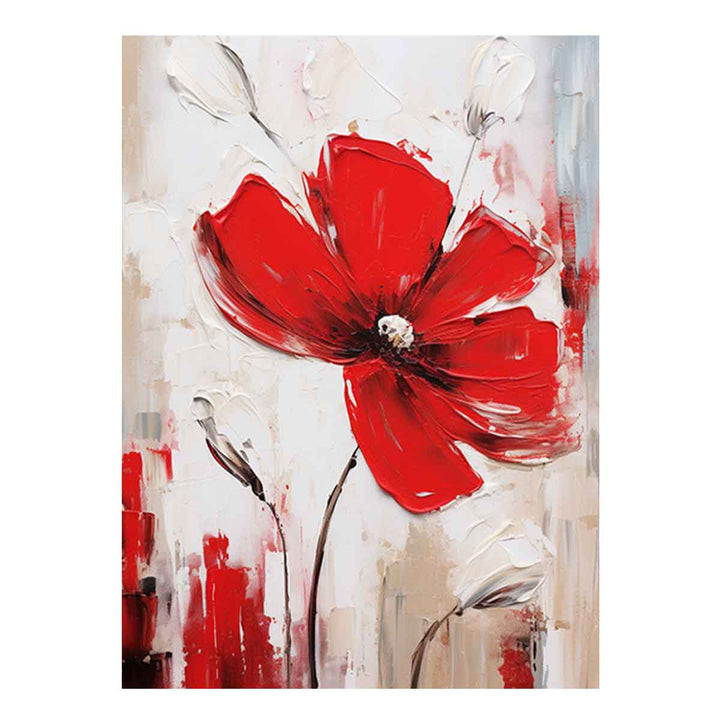 Flower Red Painting