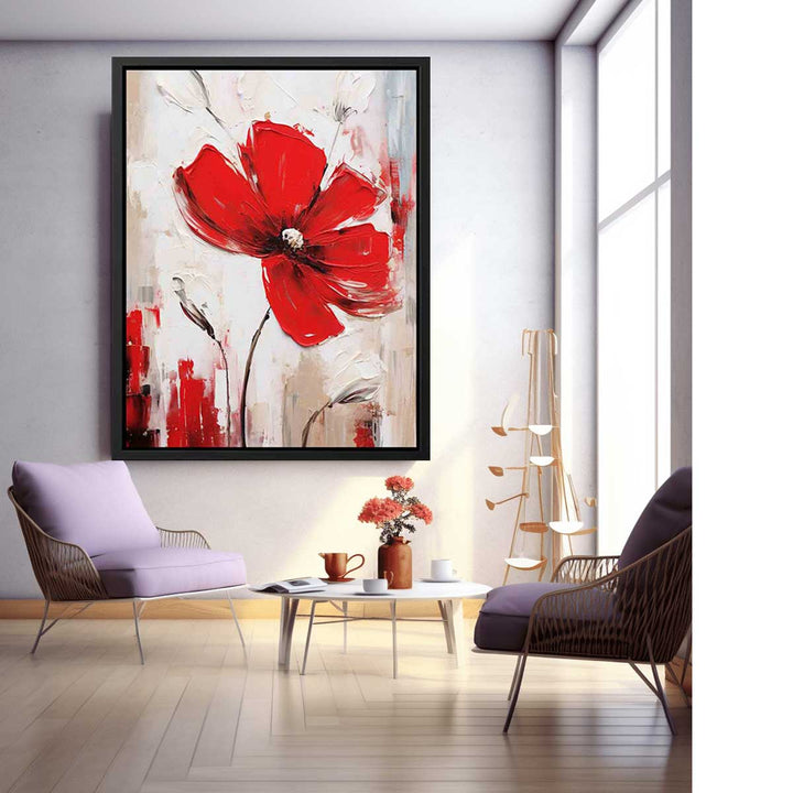 Flower Red Painting