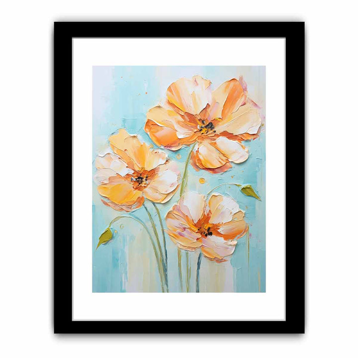 White Yellow Flower Painting