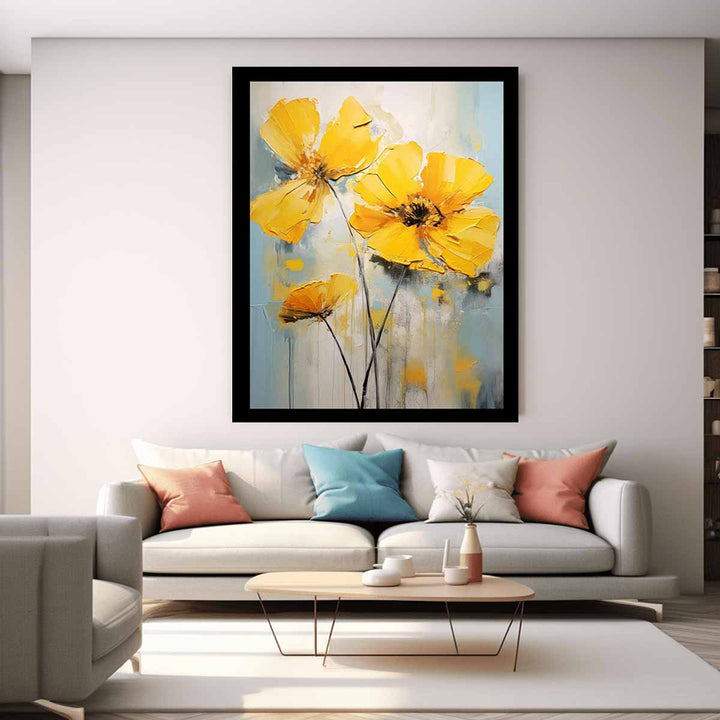 Flower Yellow Painting