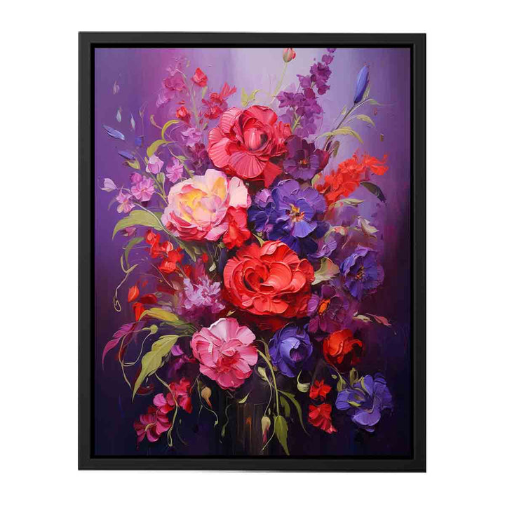 Flower Purple Red Painting