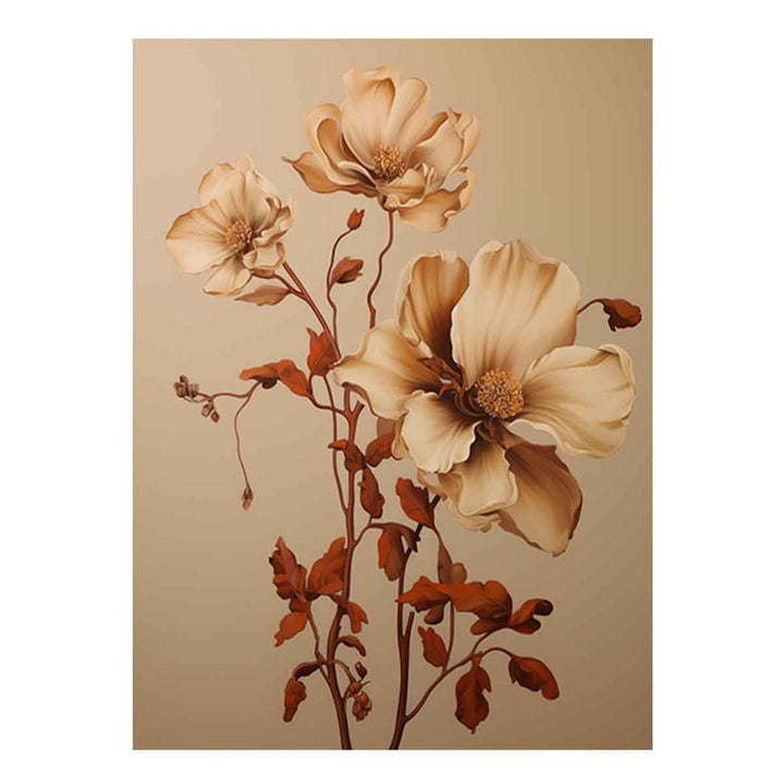 Brown Flower Painting  