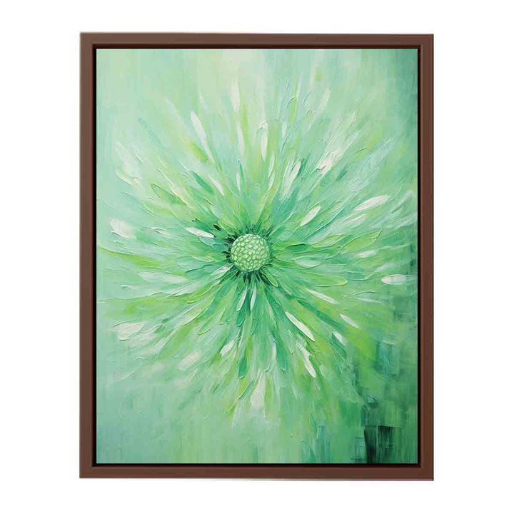 Green Flower Painting